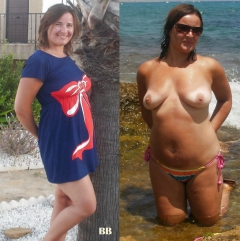 Before and After Clothed And Nude 001