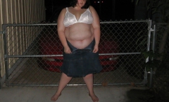 Wife outside