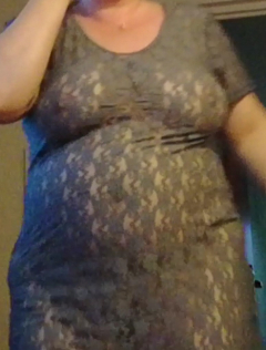 wife in sexy dres