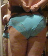 wife ass in nice blue panties