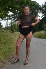 Pierced slut Silke outdoor