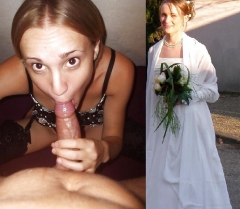 Dressed-Undressed slut brides mix - N