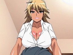 Big Meloned Anime Babe Licking Fat Cock