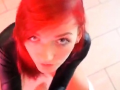 Sexy Redhead German Gets Her Tight Ass