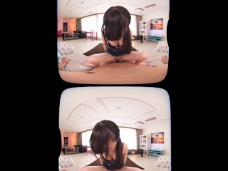 POV japanese college sweetie giving her best blowjob