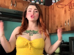 busty-redhead-milf-in-a-corset-plays-solo